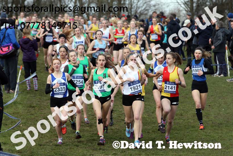 Womens under-17s 2019 British Athletics Inter Counties Cross Country, Prestwood Hall, Loughborough. Photo:  David T. Hewitson/Sports for All Pics